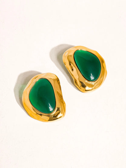 Green Luxe Studs