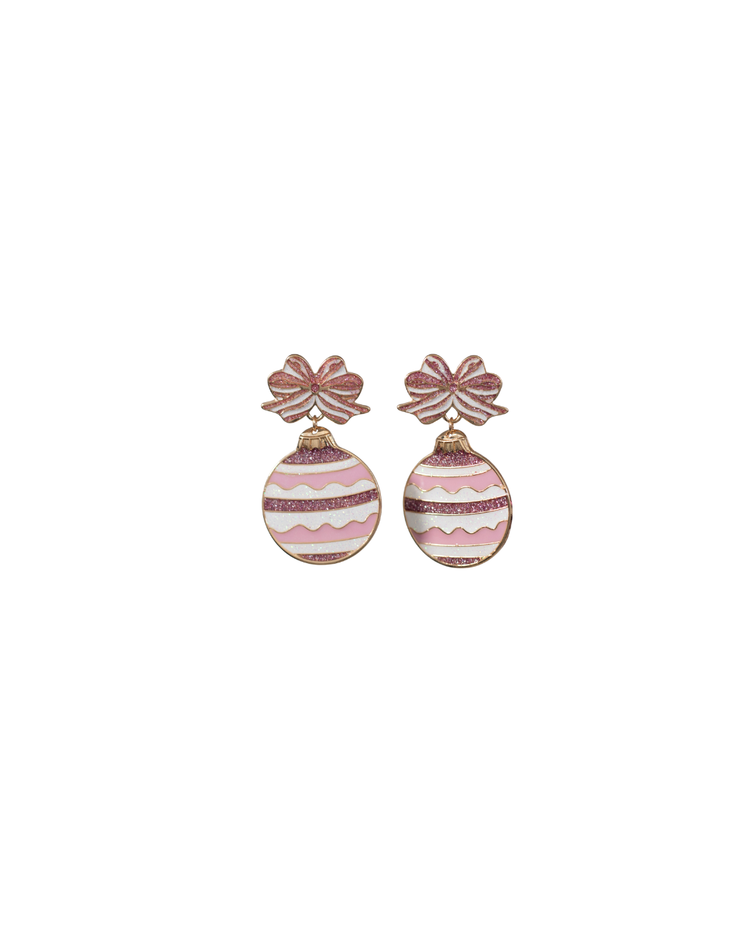 Pink Ornament Earrings