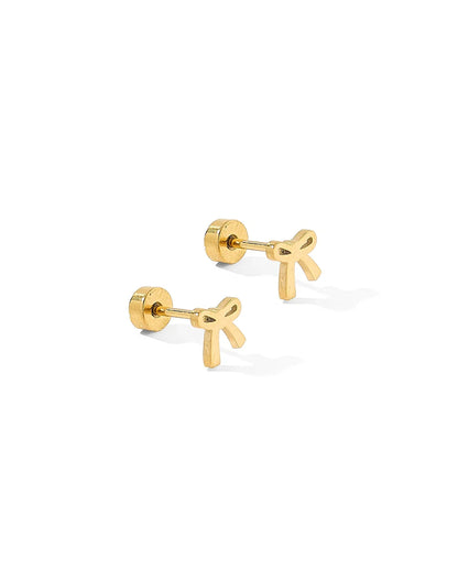 Rachel Bow Screwback Studs
