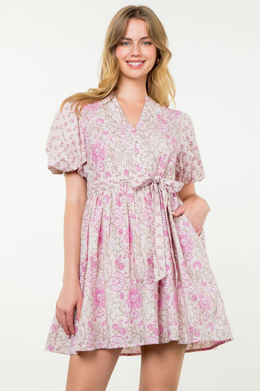 Pink Peony Dress