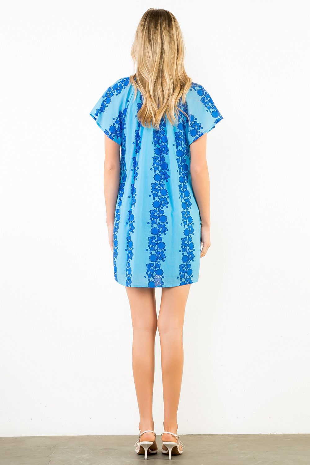 The Coastline Dress / Pink & Blue