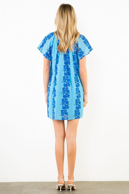 The Coastline Dress / Pink & Blue