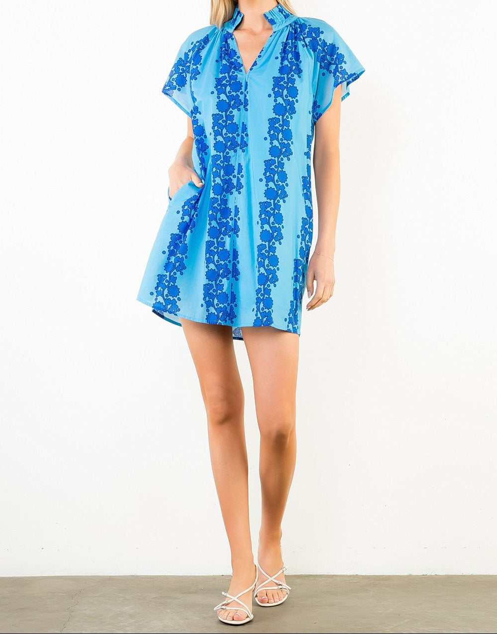 The Coastline Dress / Pink & Blue