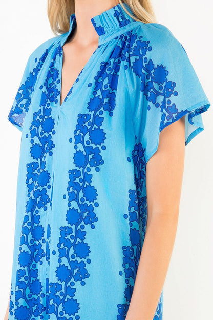 The Coastline Dress / Pink & Blue