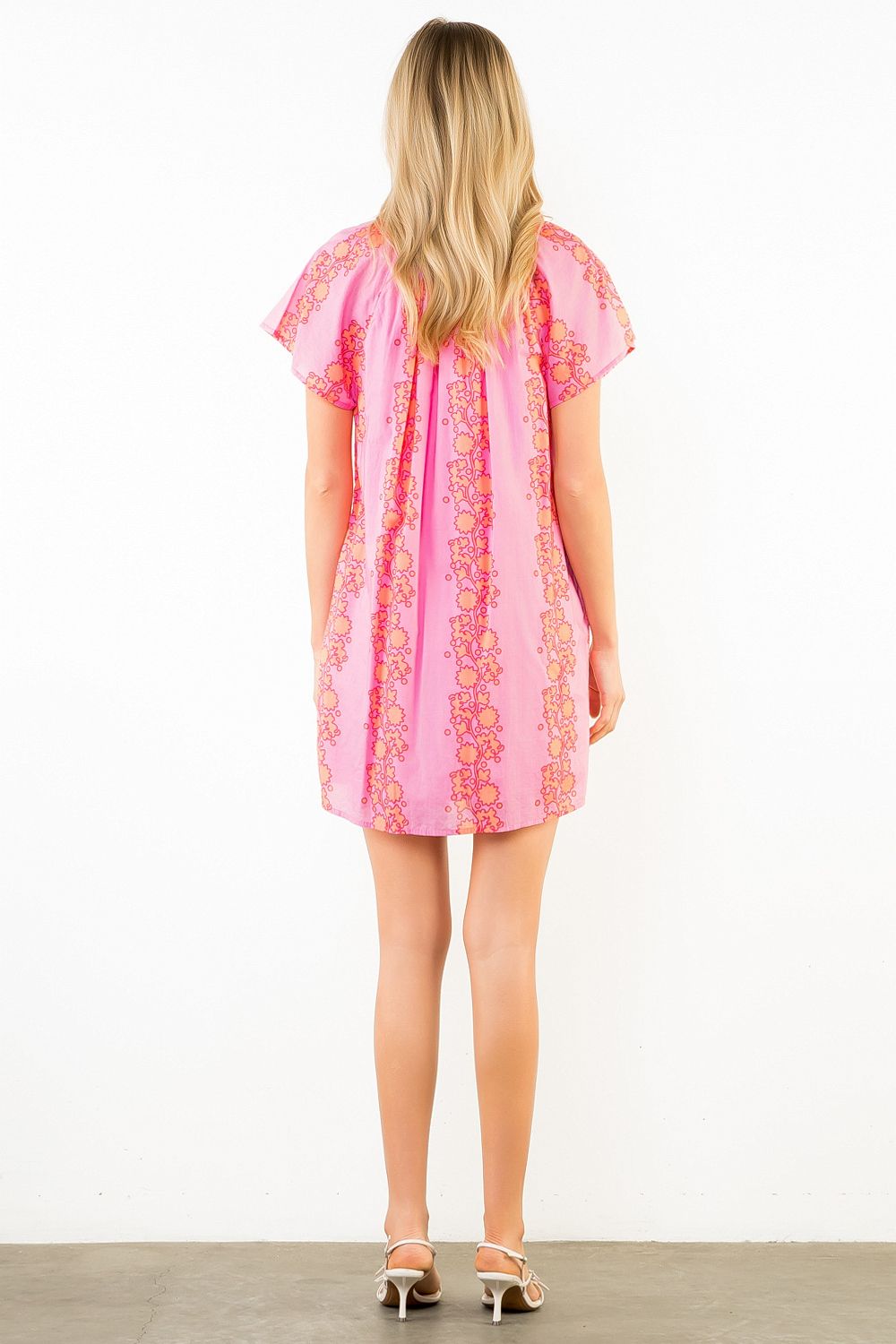 The Coastline Dress / Pink & Blue