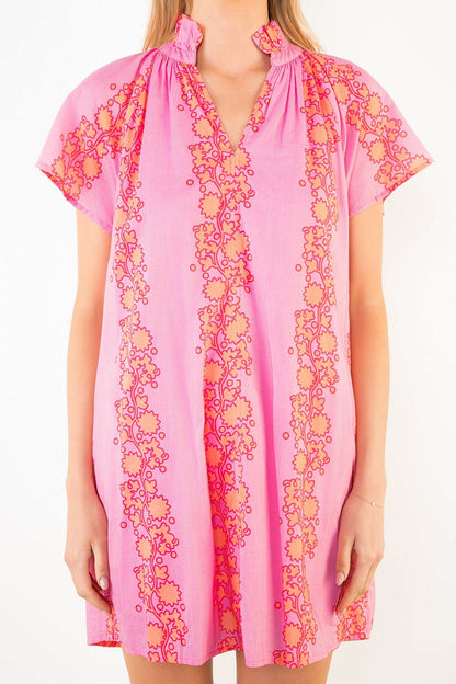 The Coastline Dress / Pink & Blue