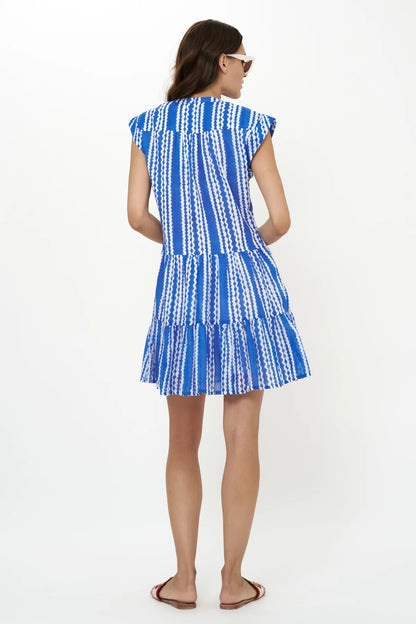 Oliphant- Ziggy Blue Roll Sleeve Dress